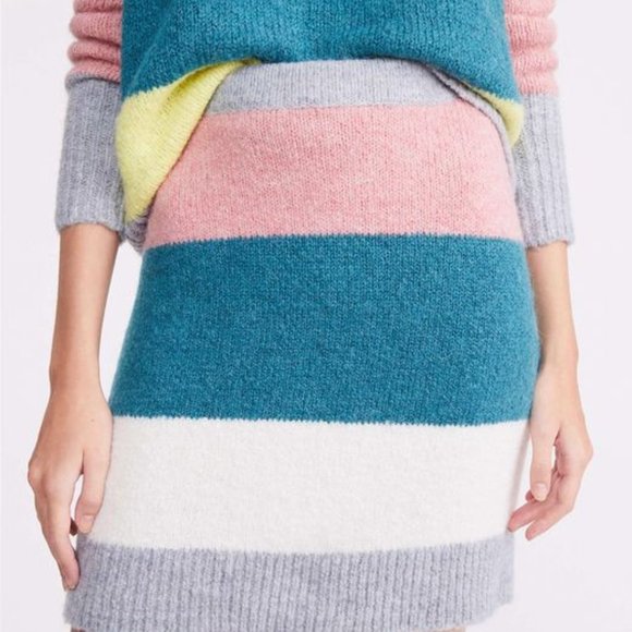 NWT Lou & Gray Striped Plushfuzz Sweater Skirt - Picture 2 of 6